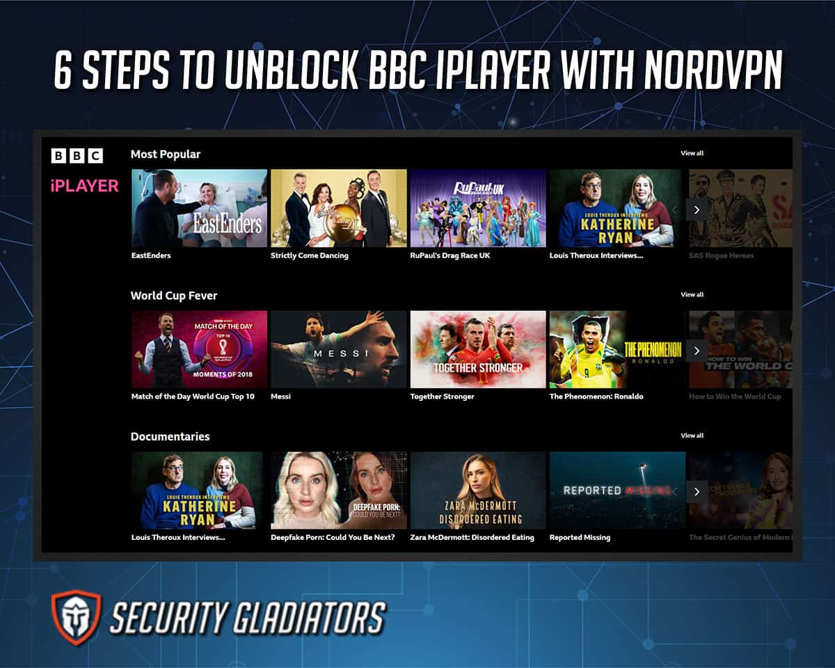 Unblock BBC iPlayer with NordVPN