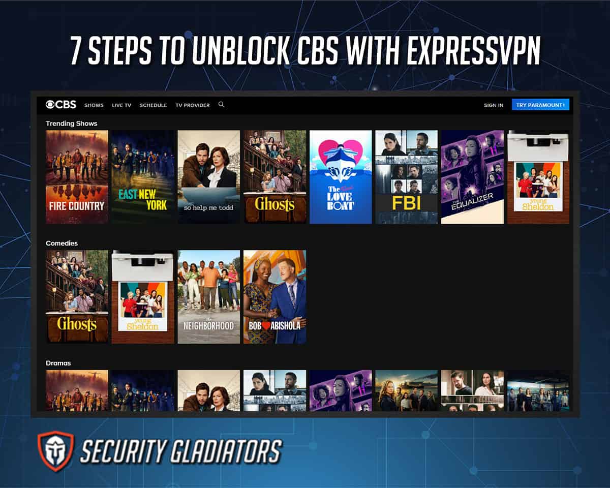 Unblock CBS with ExpressVPN