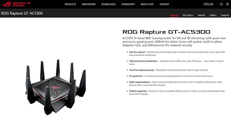 An image featuring Asus ROG Rapture GT-AC5300