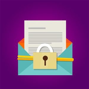 An image featuring email encryption concept