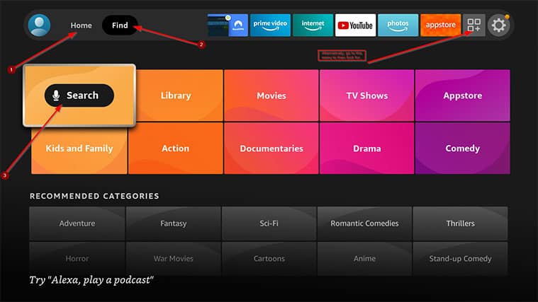 An image featuring how to use ExpressVPN on the FireStick device concept step1a