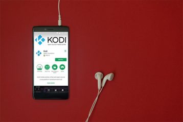 An image featuring Kodi on phone concept