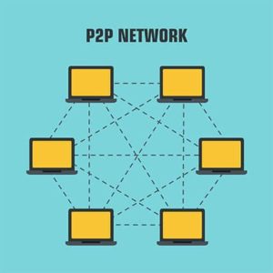 An image featuring P2P Network concept