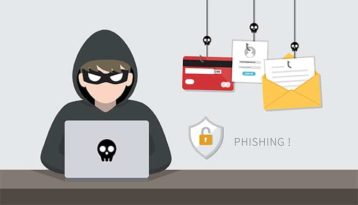 An image featuring phishing spam concept