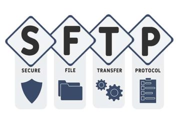 An image featuring SFTP secure file transfer protocol concept