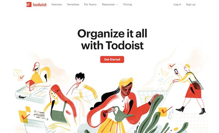 An image featuring Todoist chrome extension