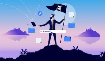 Una imagen con concepto de torrenting