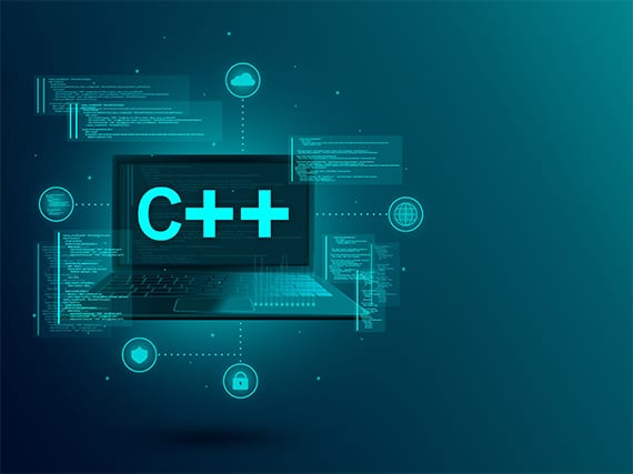 An image featuring C++ programming language concept