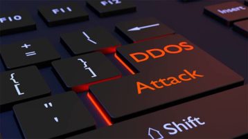 An image featuring DDoS attack concept