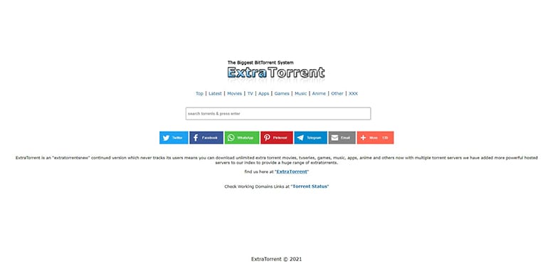 An image featuring ExtraTorrent website