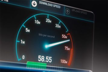 An image featuring fast internet connection speed concept