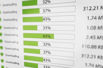 An image featuring torrent download speed concept