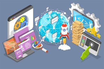 An image featuring web development concept