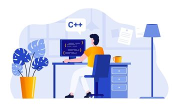 An image featuring C++ programming language concept