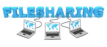 An image featuring file sharing concept