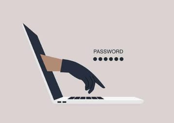 An image featuring password danger concept