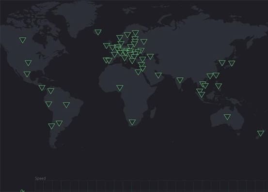 An image featuring ProtonVPN servers and server locations