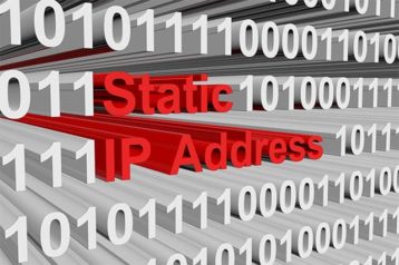 An image featuring static IP address concept