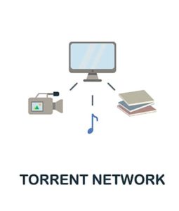 An image featuring torrent network concept
