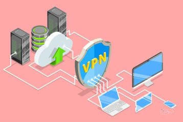 An image featuring VPN data safety concept
