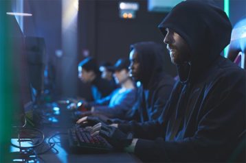 An image featuring a competition of hackers concept