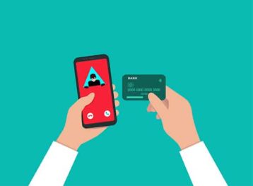 An image featuring scam calling with credit card concept
