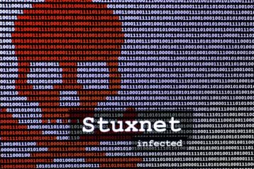 An image featuring Stuxnet worm concept