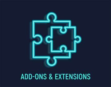 An image featuring addons and extensions concept