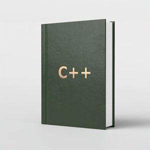 An image featuring C++ programming book concept
