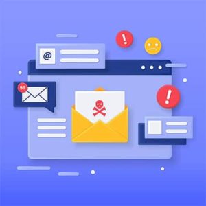 An image featuring email spam concept
