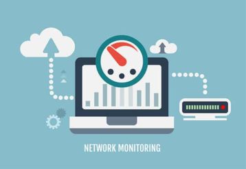 An image featuring network monitoring tool concept
