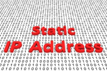 An image featuring static IP address concept