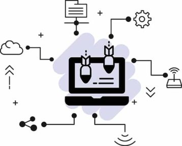 An image featuring an application layer attack concept