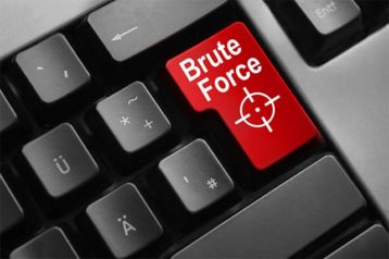 An image featuring a brute force attack concept