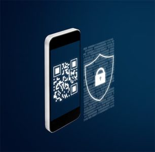 An image featuring cyber security software app concept