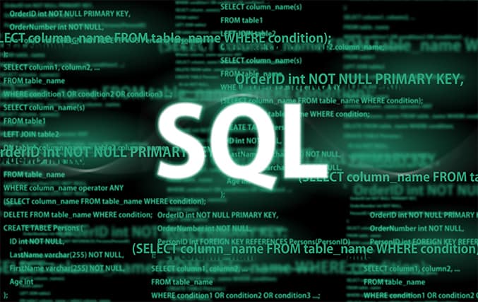 An image featuring SQL programming language concept