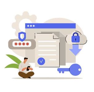 An image featuring securing a website concept