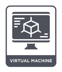 An image featuring a virtual machine concept