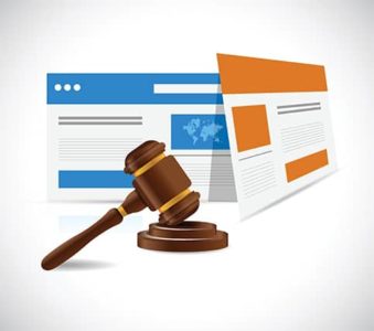 An image featuring cyber law concept