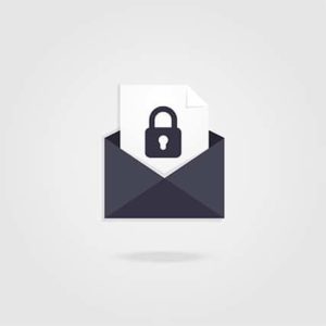 An image featuring email encryption concept