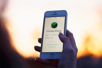 An image featuring find my iPhone feature on the iPhone concept
