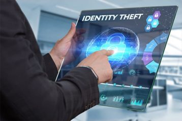 An image featuring identity theft protection importance with a businessman concept