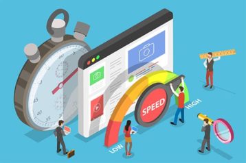 An image featuring internet speed test website concept