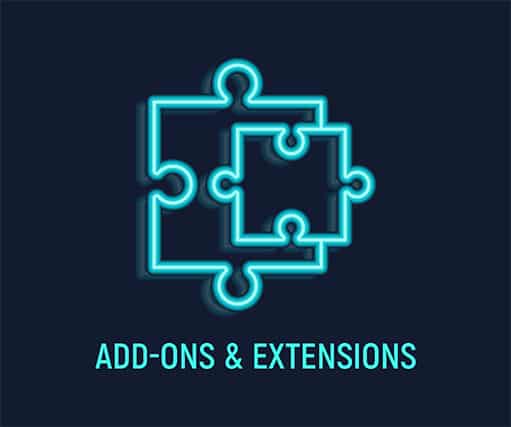 An image featuring browser extensions and add ons concept