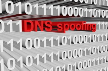 An image featuring DNS spoofing concept