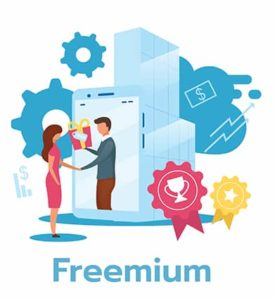 An image featuring freemium concept