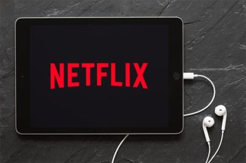 An image featuring Netflix opened on tablet