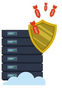 An image featuring DDoS protection concept