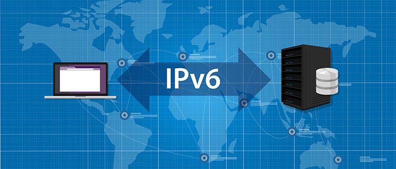 An image featuring an IPv6 address concept