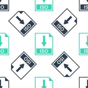 An image featuring multiple ISO files documents concept